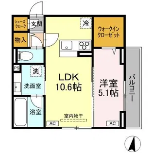 itovia青葉【2階】の間取り