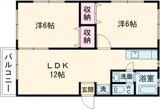 クリスタルメゾン上白川【2階】の間取り