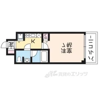 EN伏見稲荷【1階】の間取り