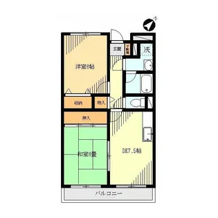 クレスト鹿浜【3階】の間取り