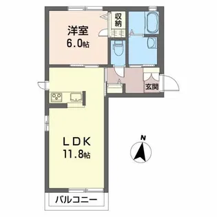モンテ・ローザ【2階】の間取り