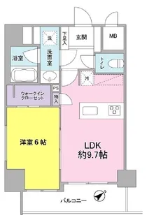 エムレジデンス浅草橋【6階】の間取り