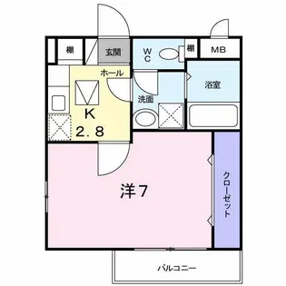 プリメーロ【1階】の間取り