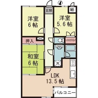 TOHA浦和【3階】の間取り