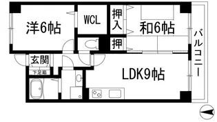 レジェンド甲東園【3階】の間取り