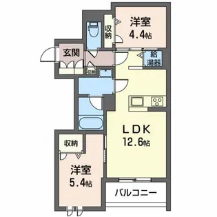 アズール ソウ【3階】の間取り