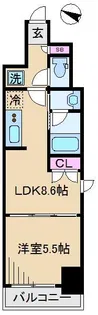 レクシオシティ王子神谷【6階】の間取り