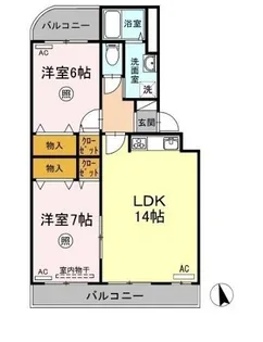 リヴェール【3階】の間取り