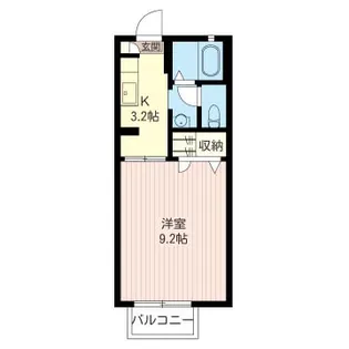 ドルフ浅香【2階】の間取り