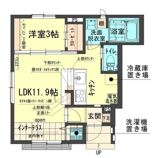 レジデンス山田【1階】の間取り