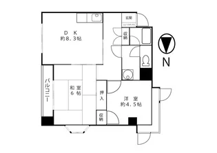 HANSEWHITEI【2階】の間取り
