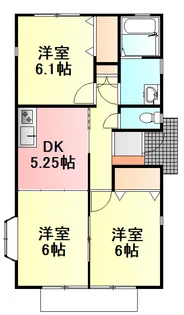 ファミールK 弐番館【1階】の間取り