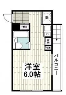 コパーズアプト港南III【2階】の間取り