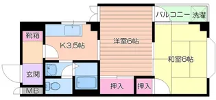 ベルメゾン高倉【6階】の間取り
