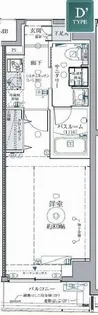 クレヴィスタ西馬込【4階】の間取り