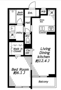 Beverly Homes下赤塚AP【3階】の間取り