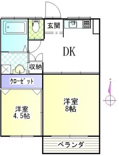 ふューチャーパレス【2階】の間取り