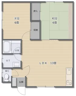 ゆうき荘II【2階】の間取り
