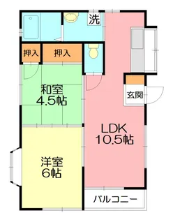メゾンサンライトIII【1階】の間取り