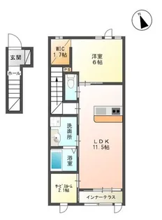 リバーテラスK【2階】の間取り