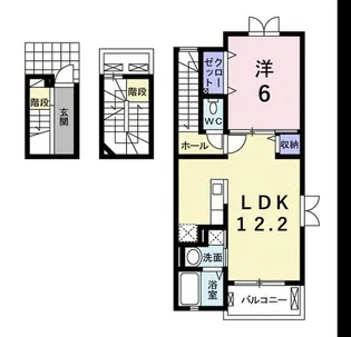 シャルマン・ドミール【3階】の間取り