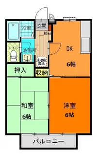 れもんハイツA【2階】の間取り