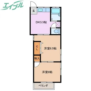 三重県志摩市阿児町国府【一戸建】の間取り