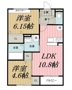 シャトーヒルズ【2階】の間取り
