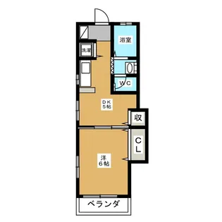 コーポ葵【1階】の間取り
