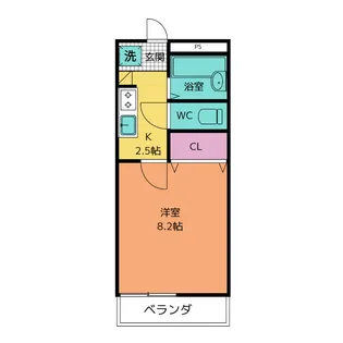 ディアスMS【2階】の間取り