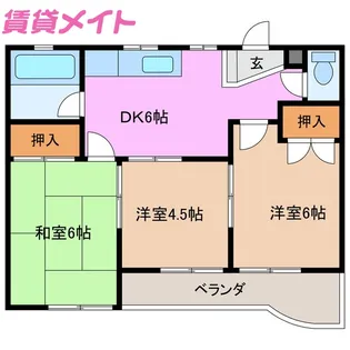 メゾン吉川【1階】の間取り