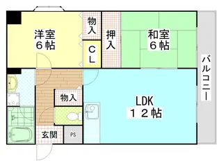 シャルマンシェソワ【1階】の間取り
