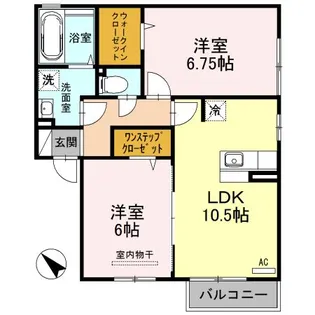 グランメール【2階】の間取り