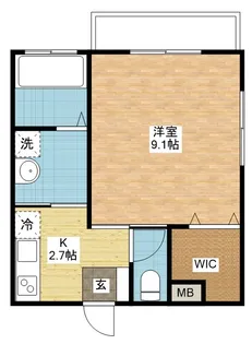 Signpost柳谷 B棟【1階】の間取り