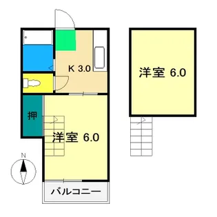 1Kの間取り画像