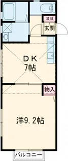 セウ・ヴォアル【2階】の間取り