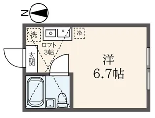 ヴィラ・ルネッサンス【2階】の間取り