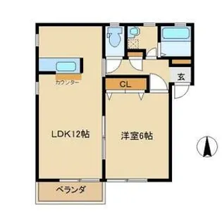 メゾン安曇野【2階】の間取り