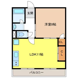 アイボリーシャトー【2階】の間取り