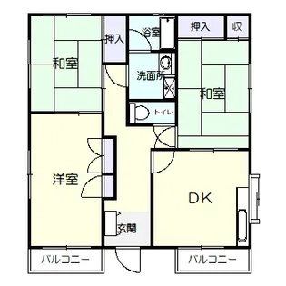 ハイツマルジェル【2階】の間取り