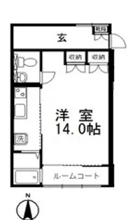 ゴールドパーク B【1階】の間取り