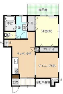 サンハイツ府中【1階】の間取り