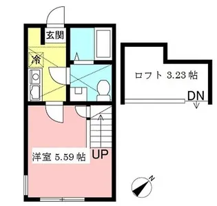 神奈川県相模原市中央区鹿沼台2【アパート】の間取り
