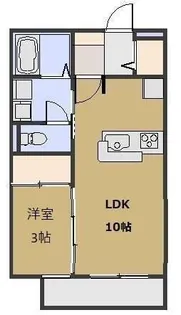 フラッツァらくだ坂【2階】の間取り