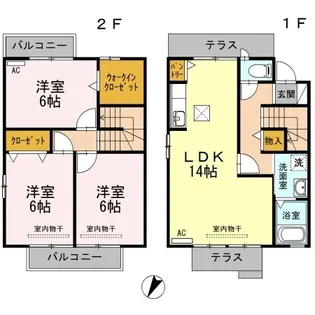 新潟県長岡市平島2【一戸建】の間取り
