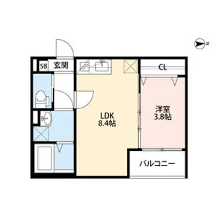 大阪府大阪市東淀川区瑞光5【アパート】の間取り