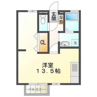 ウエストバレー【1階】の間取り