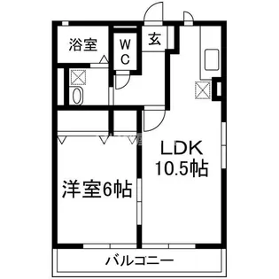 クレドール【2階】の間取り