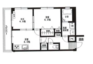 サニーガーデンI号館【2階】の間取り