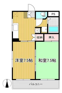 メゾンブランシュ2号館【3階】の間取り